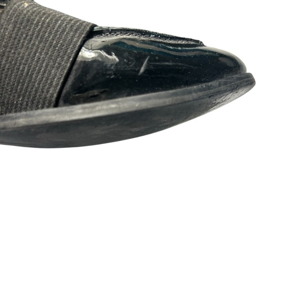 Ukies Womens Black Patent Leather Loafers With Elastic Strap Size 5M - Picture 5 of 10